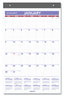 A Picture of product AAG-PM17RP28 AT-A-GLANCE® Repositionable Wall Calendar 15.5 x 22.75, White/Blue/Red Sheets, 12-Month (Jan to Dec): 2024