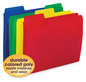 A Picture of product SMD-10516 Smead™ SuperTab® Top Tab File Folders 1/3-Cut Tabs: Assorted, Letter Size, 0.75" Expansion, Polypropylene, 12/Pack