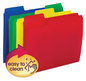 A Picture of product SMD-10516 Smead™ SuperTab® Top Tab File Folders 1/3-Cut Tabs: Assorted, Letter Size, 0.75" Expansion, Polypropylene, 12/Pack