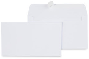Universal® Peel Seal Strip Business Envelope #6 3/4, Square Flap, Self-Adhesive Closure, 3.63 x 6.5, White, 100/Box