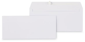 Universal® Peel Seal Strip Business Envelope #10, Square Flap, Self-Adhesive Closure, 4.13 x 9.5, White, 100/Box