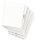 A Picture of product AVE-01388 Avery® Legal Index Divider, Exhibit Alpha Letter, Style Avery-Style Preprinted Side Tab 26-Tab, R, 11 x 8.5, White, 25/Pack, (1388)