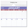 A Picture of product AAG-PM228 AT-A-GLANCE® Monthly Wall Calendar with Ruled Daily Blocks 12 x 17, White Sheets, 12-Month (Jan to Dec): 2025