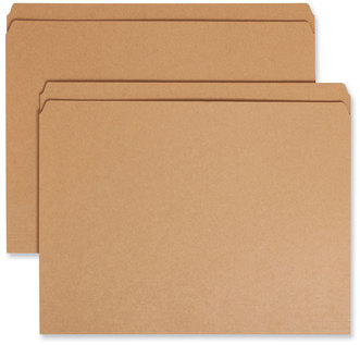Smead™ Heavyweight Kraft File Folder Straight Tabs, Letter Size, 0.75" Expansion, 11-pt Brown, 100/Box