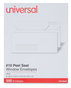 A Picture of product UNV-36005 Universal® Peel Seal Strip Business Envelope Address Window, #10, Square Flap, Self-Adhesive Closure, 4.13 x 9.5, White, 500/Box