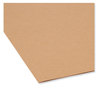 A Picture of product SMD-10734 Smead™ Heavyweight Kraft File Folder 1/3-Cut Tabs: Assorted, Letter Size, 0.75" Expansion, 11-pt Brown, 100/Box