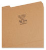 A Picture of product SMD-10734 Smead™ Heavyweight Kraft File Folder 1/3-Cut Tabs: Assorted, Letter Size, 0.75" Expansion, 11-pt Brown, 100/Box