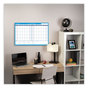 A Picture of product AAG-PM23928 AT-A-GLANCE® 90/120-Day Undated Horizontal Erasable Wall Planner 36 x 24, White/Blue Sheets,