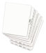 A Picture of product AVE-01393 Avery® Legal Index Divider, Exhibit Alpha Letter, Style Avery-Style Preprinted Side Tab 26-Tab, W, 11 x 8.5, White, 25/Pack, (1393)