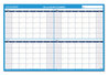 A Picture of product AAG-PM23928 AT-A-GLANCE® 90/120-Day Undated Horizontal Erasable Wall Planner 36 x 24, White/Blue Sheets,