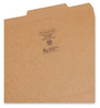 A Picture of product SMD-10776 Smead™ Guide Height Reinforced Heavyweight Kraft File Folder 2/5-Cut Tabs: Right of Center, Letter, 0.75" Expansion, Brown, 100/Box