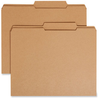 Smead™ Guide Height Reinforced Heavyweight Kraft File Folder 2/5-Cut Tabs: Right of Center, Letter, 0.75" Expansion, Brown, 100/Box