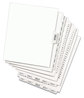 A Picture of product AVE-01400 Avery® Preprinted Legal Exhibit Index Tab Dividers with Black and White Tabs Side Style, 26-Tab, A to Z, 11 x 8.5, 1 Set, (1400)