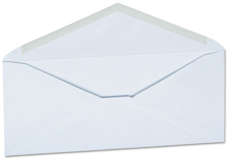 Universal® Business Envelope Open-Side #10, Monarch Flap, Gummed Closure, 4.13 x 9.5, White, 250/Carton