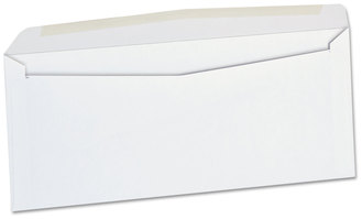 Universal® Business Envelope Open-Side #10, Commercial Flap, Side Seam, Gummed Closure, 4.13 x 9.5, White, 500/Box