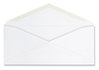 A Picture of product UNV-36329 Universal® Business Envelope Open-Side #10, Commercial Flap, Gummed Closure, 4.25 x 9.63, White, 125/Box