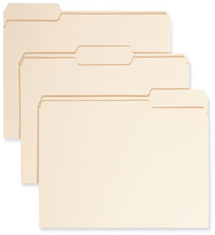 Smead™ Manila File Folders 1/3-Cut Tabs: Assorted, Letter Size, 0.75" Expansion, 24/Pack