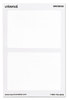 A Picture of product UNV-39101 Universal® Self-Adhesive Name Badges Plain 3 1/2 x 2 1/4, White, 100/Pack