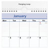 A Picture of product AAG-PM5228 AT-A-GLANCE® QuickNotes® Wall Calendar 12 x 17, White/Blue/Yellow Sheets, 12-Month (Jan to Dec): 2024