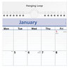 A Picture of product AAG-PM5228 AT-A-GLANCE® QuickNotes® Wall Calendar 12 x 17, White/Blue/Yellow Sheets, 12-Month (Jan to Dec): 2025