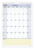 A Picture of product AAG-PM5228 AT-A-GLANCE® QuickNotes® Wall Calendar 12 x 17, White/Blue/Yellow Sheets, 12-Month (Jan to Dec): 2024