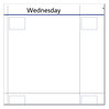 A Picture of product AAG-PM550B28 AT-A-GLANCE® QuickNotes® Mini Erasable Wall Planner 16 x 12, White/Blue/Yellow Sheets, 12-Month (Jan to Dec): 2024