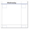 A Picture of product AAG-PM550B28 AT-A-GLANCE® QuickNotes® Mini Erasable Wall Planner 16 x 12, White/Blue/Yellow Sheets, 12-Month (Jan to Dec): 2025