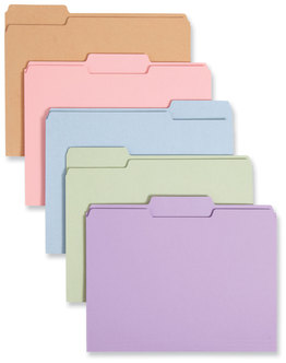 Smead™ Colored File Folders 1/3-Cut Tabs: Assorted, Letter Size, 0.75" Expansion, Colors, 100/Box