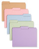 A Picture of product SMD-11953 Smead™ Colored File Folders 1/3-Cut Tabs: Assorted, Letter Size, 0.75" Expansion, Colors, 100/Box