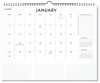AT-A-GLANCE® Elevation Wall Calendar Focus Formatting, 15 x 12, White Sheets, 12-Month (Jan to Dec): 2023