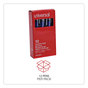 A Picture of product UNV-39621 Universal™ Gel Stick Pen Medium 0.7 mm, Blue Ink, Silver/Blue Barrel, Dozen