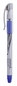 A Picture of product UNV-39621 Universal™ Gel Stick Pen Medium 0.7 mm, Blue Ink, Silver/Blue Barrel, Dozen