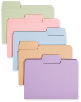 Smead™ SuperTab® Colored File Folders 1/3-Cut Tabs: Assorted, Letter Size, 0.75" Expansion, 11-pt Stock, Color Assortment 2, 100/Box