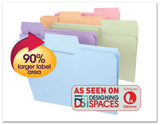 Smead™ SuperTab® Colored File Folders 1/3-Cut Tabs: Assorted, Legal Size, 0.75" Expansion, 11-pt Stock, Pastel Assortment, 100/Box