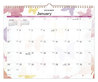 A Picture of product AAG-PM91707 AT-A-GLANCE® Watercolors Recycled Monthly Wall Calendar Artwork, 15 x 12, White/Multicolor Sheets, 12-Month (Jan-Dec): 2024