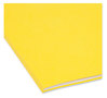 A Picture of product SMD-11984 Smead™ SuperTab® Colored File Folders 1/3-Cut Tabs: Assorted, Letter Size, 0.75" Expansion, 11-pt Stock, Yellow, 100/Box