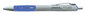 A Picture of product UNV-39711 Universal™ Comfort Grip® Retractable Gel Ink Roller Ball Pen Medium 0.7 mm, Blue Gray/Blue/Silver Barrel, Dozen