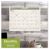 A Picture of product AAG-PMG7728 AT-A-GLANCE® Recycled Wall Calendar Unruled Blocks, 15 x 12, Sand/Green Sheets, 12-Month (Jan to Dec): 2025