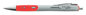 A Picture of product UNV-39712 Universal™ Comfort Grip® Retractable Gel Ink Roller Ball Pen Medium 0.7 mm, Red Gray/Red/Silver Barrel, Dozen