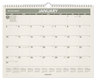 A Picture of product AAG-PMG7728 AT-A-GLANCE® Recycled Wall Calendar Unruled Blocks, 15 x 12, Sand/Green Sheets, 12-Month (Jan to Dec): 2025