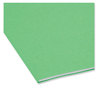 A Picture of product SMD-11985 Smead™ SuperTab® Colored File Folders 1/3-Cut Tabs: Assorted, Letter Size, 0.75" Expansion, 11-pt Stock, Green, 100/Box