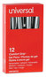 A Picture of product UNV-39712 Universal™ Comfort Grip® Retractable Gel Ink Roller Ball Pen Medium 0.7 mm, Red Gray/Red/Silver Barrel, Dozen