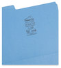 A Picture of product SMD-11986 Smead™ SuperTab® Colored File Folders 1/3-Cut Tabs: Assorted, Letter Size, 0.75" Expansion, 11-pt Stock, Blue, 100/Box