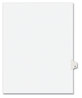 A Picture of product AVE-01419 Avery® Preprinted Style Legal Dividers Exhibit Side Tab Index 26-Tab, S, 11 x 8.5, White, 25/Pack, (1419)