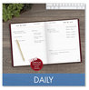 A Picture of product AAG-SD37413 AT-A-GLANCE® Standard Diary® Daily 2025 Edition, Medium/College Rule, Red Cover, (200) 9.5 x 7.5 Sheets