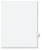 A Picture of product AVE-01420 Avery® Preprinted Style Legal Dividers Exhibit Side Tab Index 26-Tab, T, 11 x 8.5, White, 25/Pack, (1420)