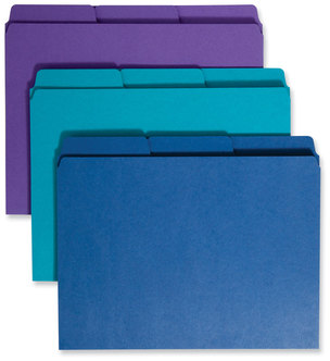 Smead™ SuperTab® Organizer Folder 1/3-Cut Tabs: Assorted, Letter Size, 0.75" Expansion, Colors, 3/Pack