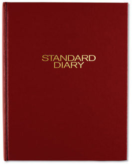 AT-A-GLANCE® Standard Diary® Daily 2024 Edition, Medium/College Rule, Red Cover, (200) 9.5 x 7.5 Sheets