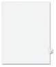 A Picture of product AVE-01422 Avery® Preprinted Style Legal Dividers Exhibit Side Tab Index 26-Tab, V, 11 x 8.5, White, 25/Pack, (1422)