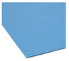 A Picture of product SMD-12010 Smead™ Reinforced Top Tab Colored File Folders Straight Tabs, Letter Size, 0.75" Expansion, Blue, 100/Box